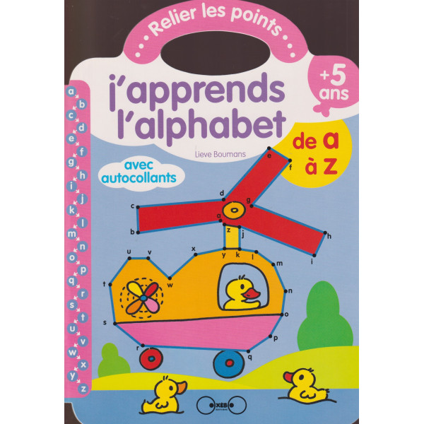 Relier les points -J'apprends l'alphabet de a A z 5+ avec autocollants