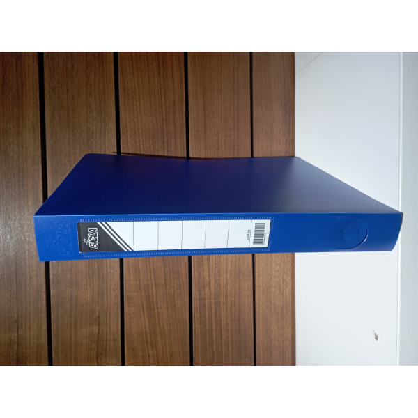 Boite archive plastique 32.5*24.5 polypro 4cm Bleu