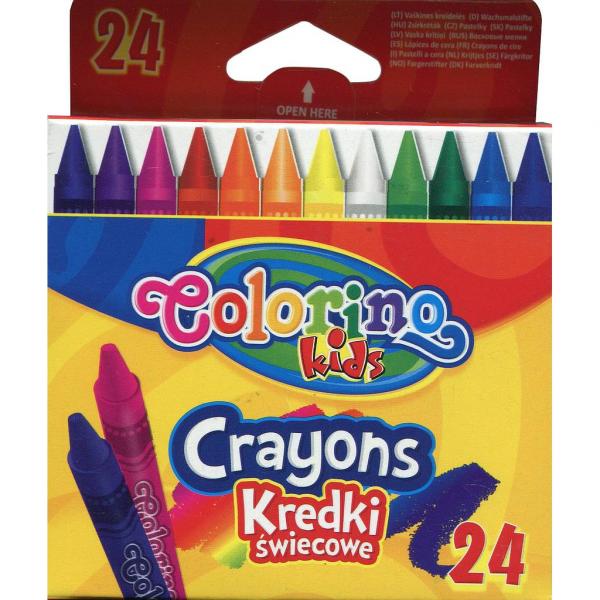 24 Crayons cire 13895PTR