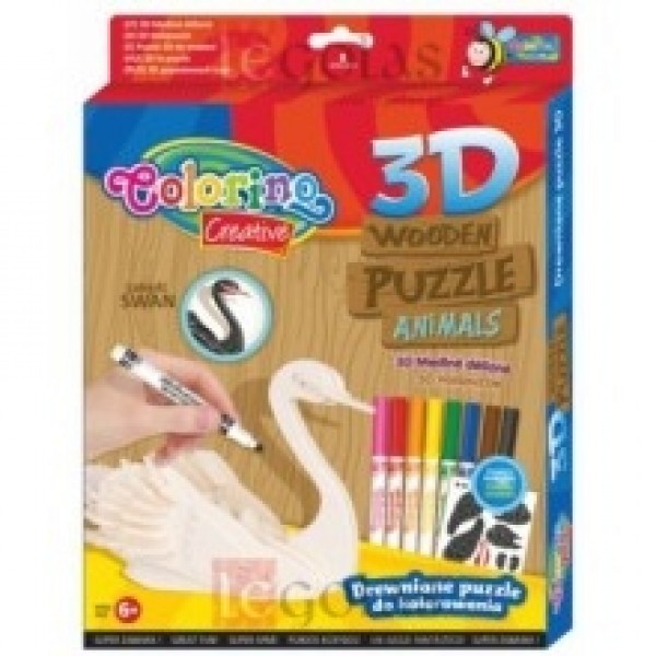 Puzzle en bois 3D P12 Swan 38324PTR