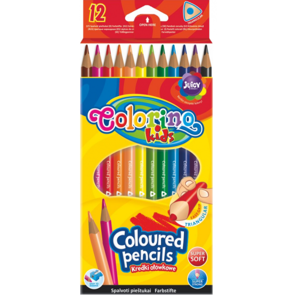 12 crayons couleur triangulaire 51798PTR