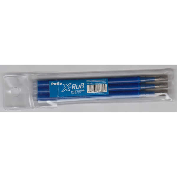 Recharge stylo Gel Effacable P3 bleu 68239PTR