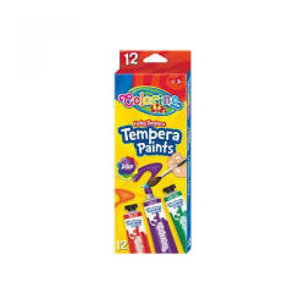 12 Gouaches Tempera paints 68420PTR