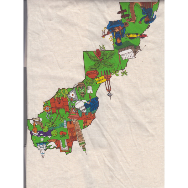 Tote bag carte du Maroc culture et heritage