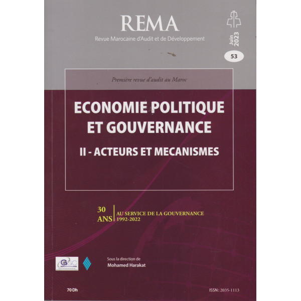 Rema N°53 Economie politique et gouvernance T2 Acteurs et mecanismes