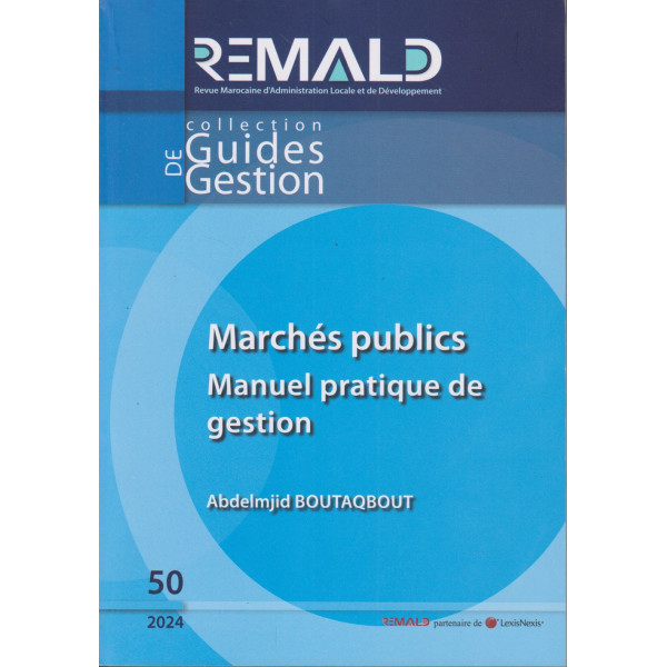 Marchés publics manuel pratique de gestion n°50-2024