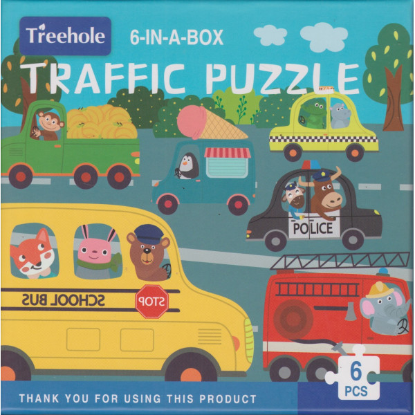 trafic puzzle 6pcs -Treehole