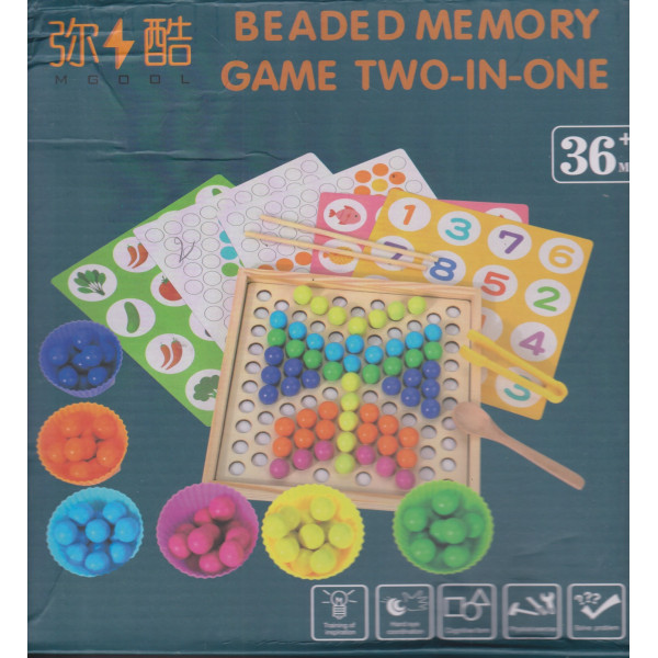 Beaded memory game two-in-one 36-