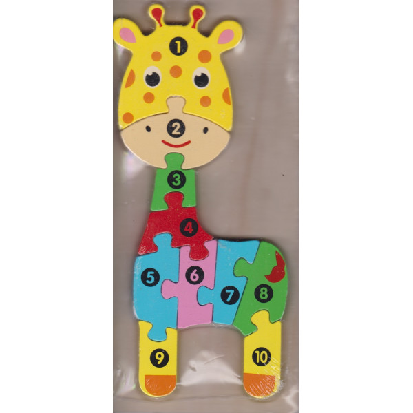 giraffe -puzzle numéroté PF