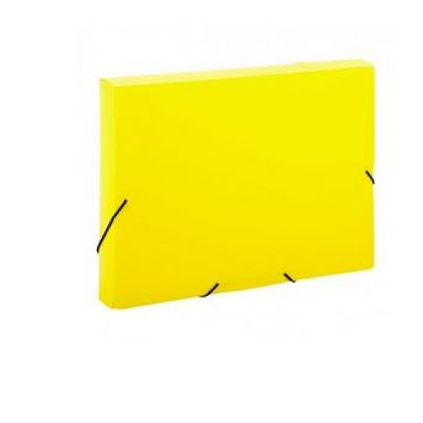 Chemise boite en polypro 5/10-32*24 1.5 cm Jaune