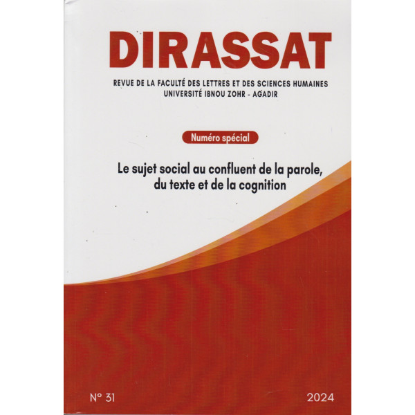 Dirassat n°31 -2024 le sujet social au confluent de la parole