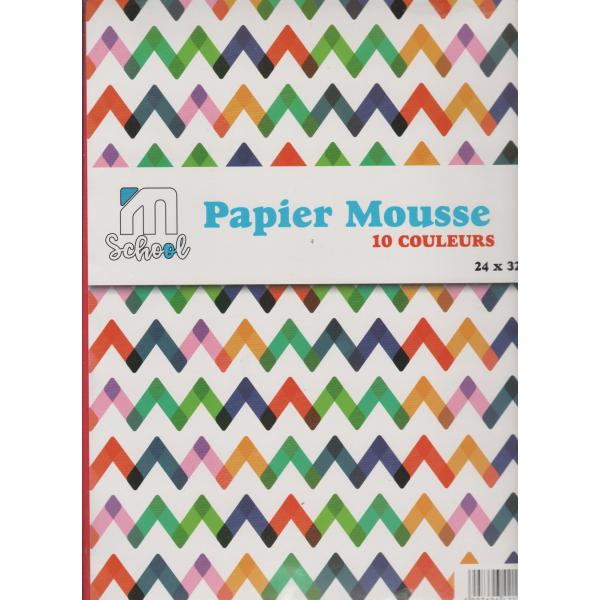 Pochette papier mousse 10pcs 24*32 School