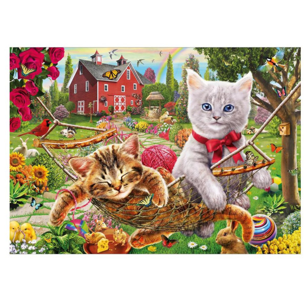 Puzzle Chats à la ferme 500 pieces