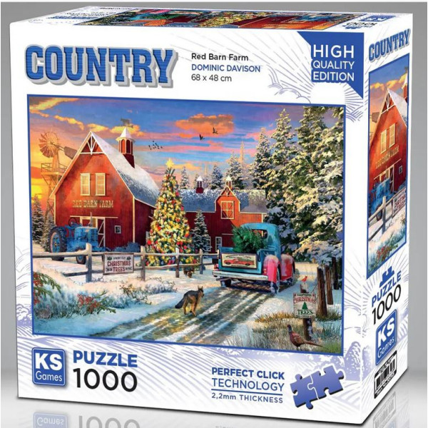 Puzzle La ferme Red Barn 1000 pieces