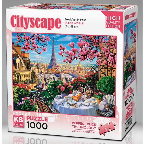 Puzzle brakfast in paris 1000 pieces