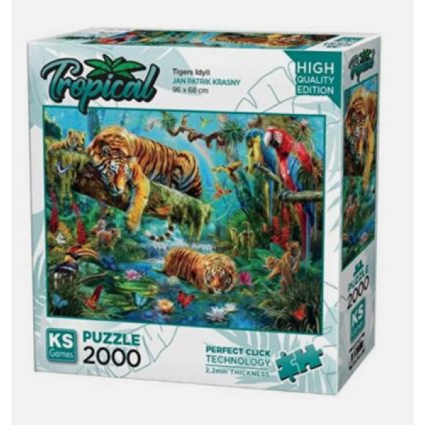 Puzzle tigers idyll 2000 pieces