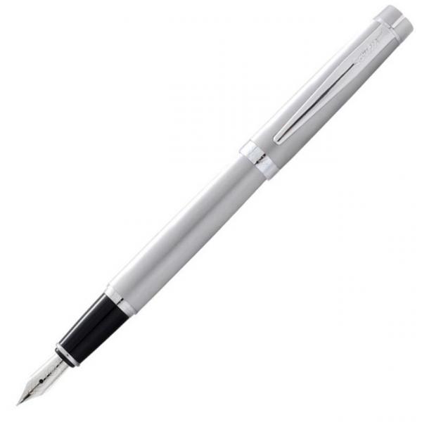 Stylo plume 38 matt chrome