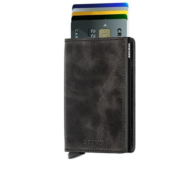 Slimwallet vintage grey-black