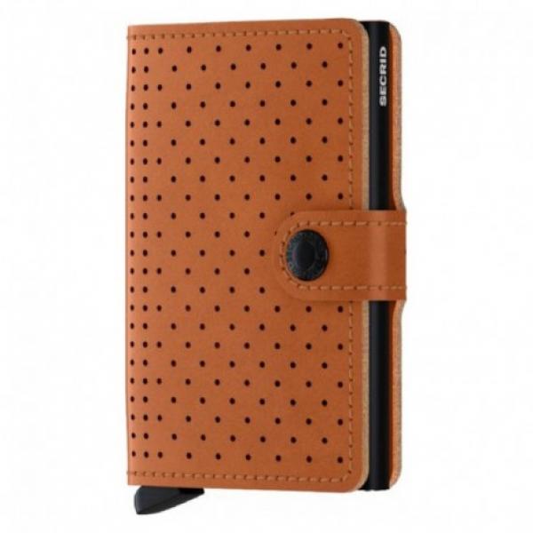 Miniwallet Perforated cognac SE-MPF-COGNAC