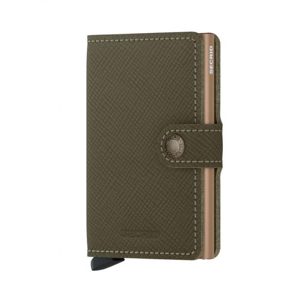 Miniwallet saffiano olive SE-MSA-OLIVE