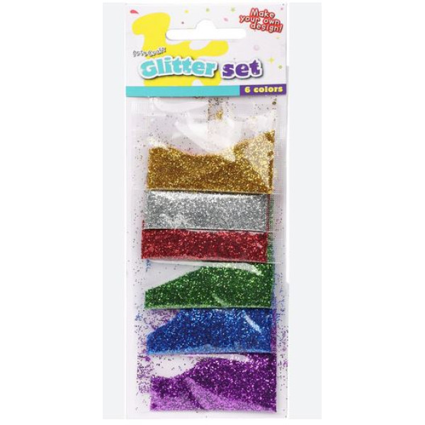 Pochette de 6 paillettes assorties 2 grs
