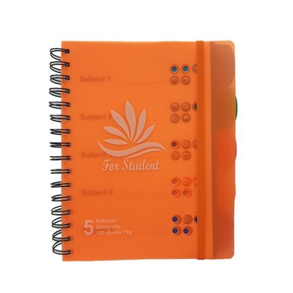 Cahier à sujets A5 spiral 5 sujet 70g 5*5 300p