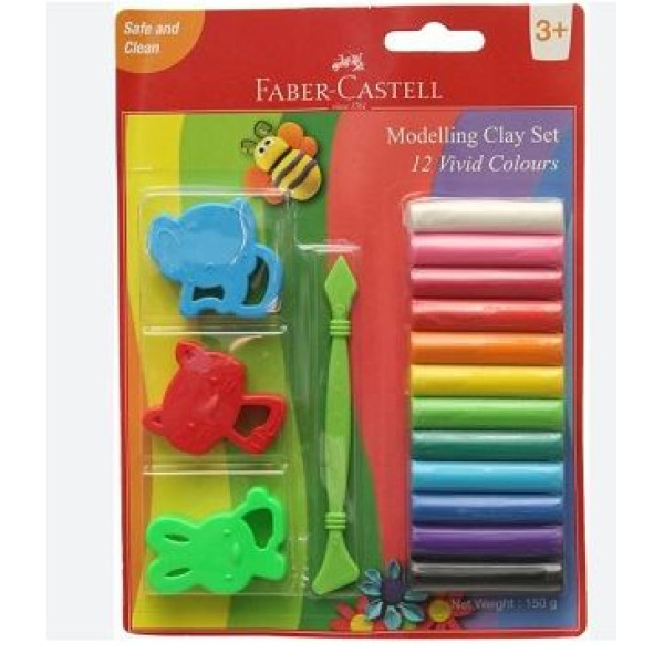 Pack pates a modeler 12 couleurs  150g ref 120894 