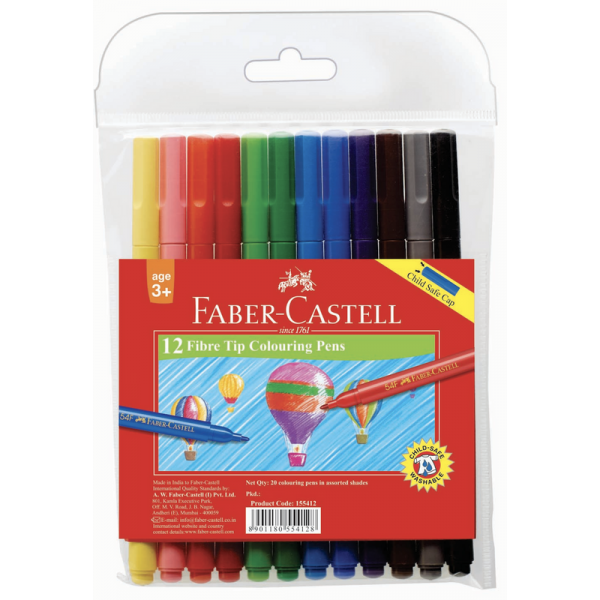 12 feutres Coloriage Faber 155412