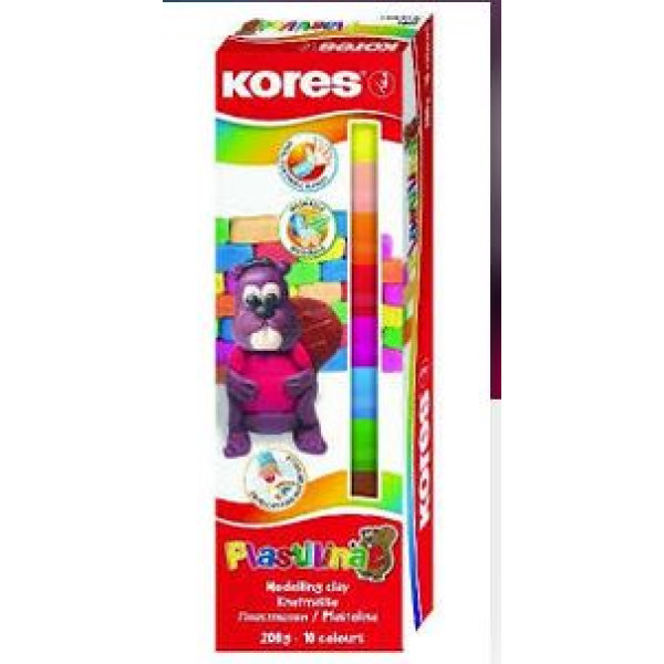 Pâte à Modeler PLASTILINA boîte de 10 couleurs