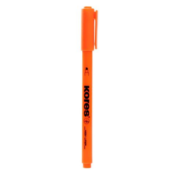 	Kores Surligneur pointe biseautée 0,5 mm orange