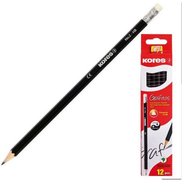 Crayon Hb 2 avec gome Kores