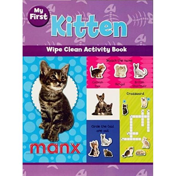 Wipe clean activity book  -My First Kitten 
