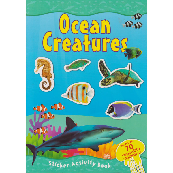 Ocean creatures -sticker activity book