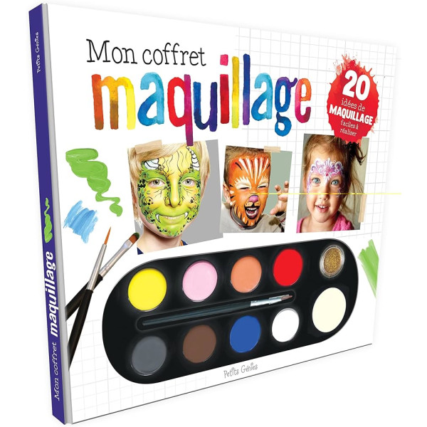 Mon  coffret  maquillage  -  Un  livre  incluant  20 idées de maquillage étape par étape