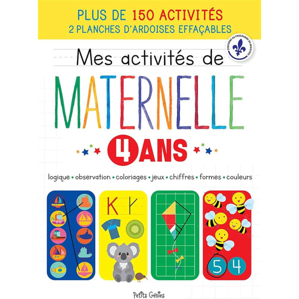 Mes activités de maternelle 4 ans