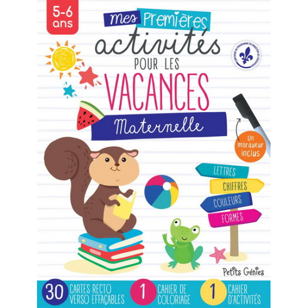 Mes premières activités pour les vacances maternelle 5-6