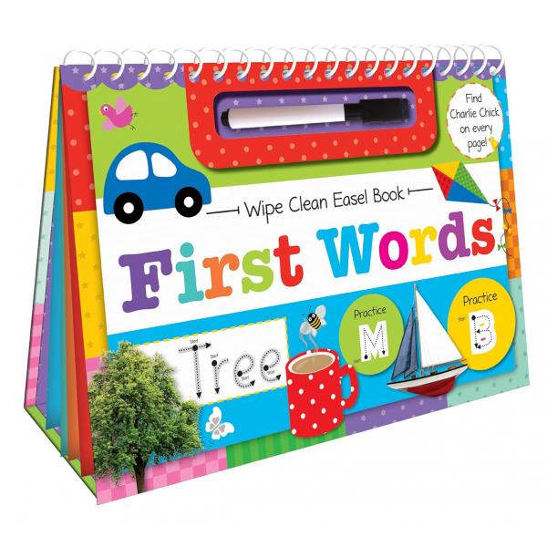 Wipe Clean Easel Book First Words