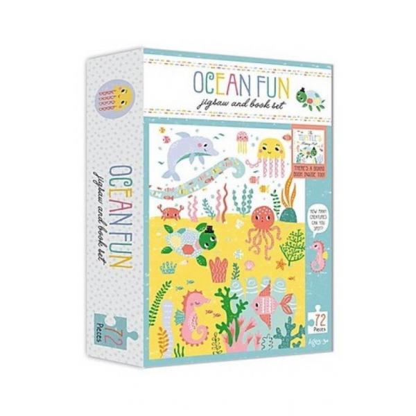 Puzzle and book box -Ocean fun 72 pieces