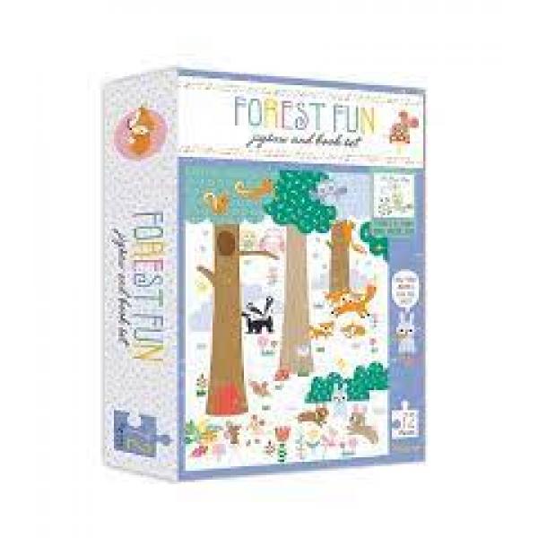Puzzle and book box forest fun 72 pieces