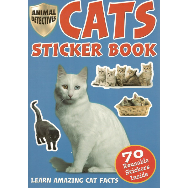 Cats sticker book -Animal detectives