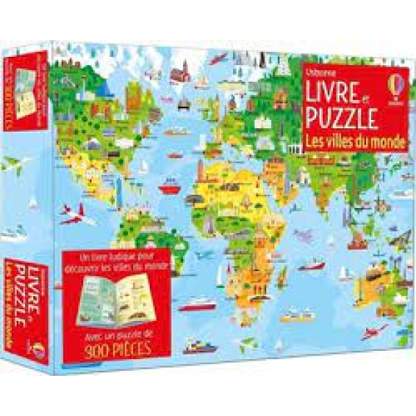 Coffret Les villes du monde -Livre et Puzzle