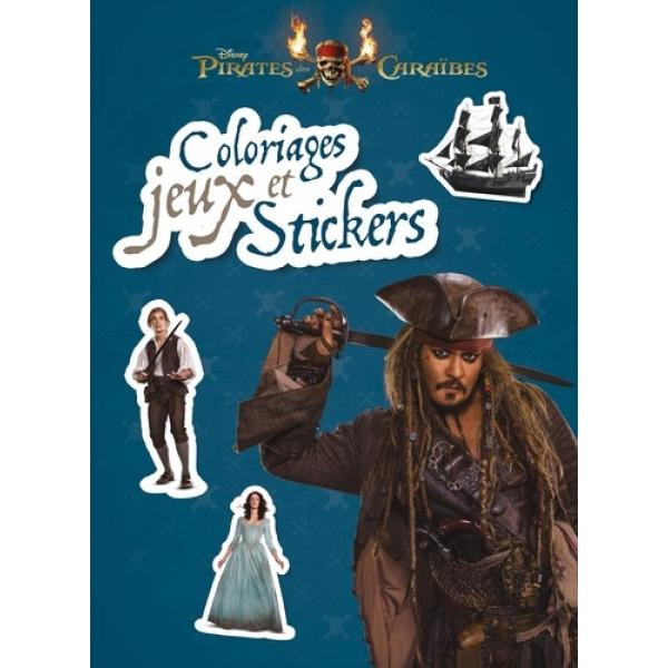 Coloriages jeux et stickers -Pirates des Caraïbes