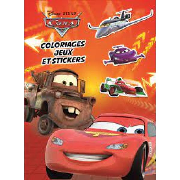 Cars Coloriages jeux et stickers 