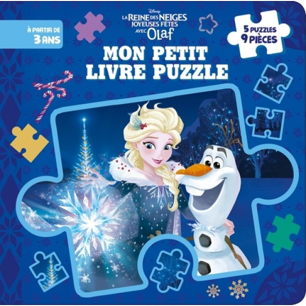 La Reine des Neiges - Mon Petit Livre Puzzle - 5 puzzles 9 pièces