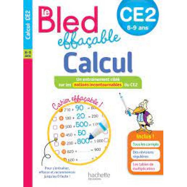 Bled effaçable calcul CE2 2019 