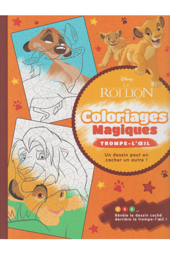 Le Roi lion coloriage magiques -Trompe l'oeil Le Roi lion coloriage magiques -Trompe l'oeil