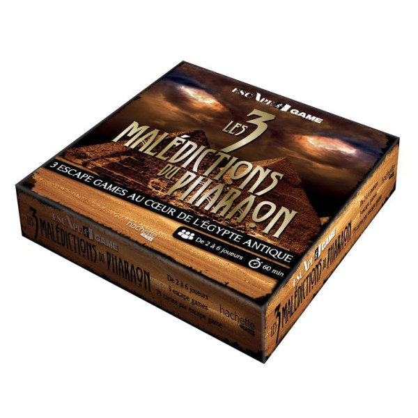 Coffret Les 3 malédictions du pharaon 3 escape games au coeur de l'égypte antique