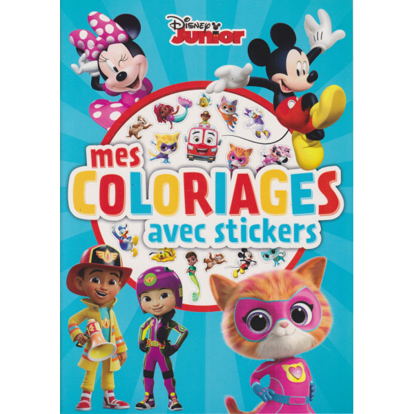 Mes coloriages avec stickers -disney Junior
