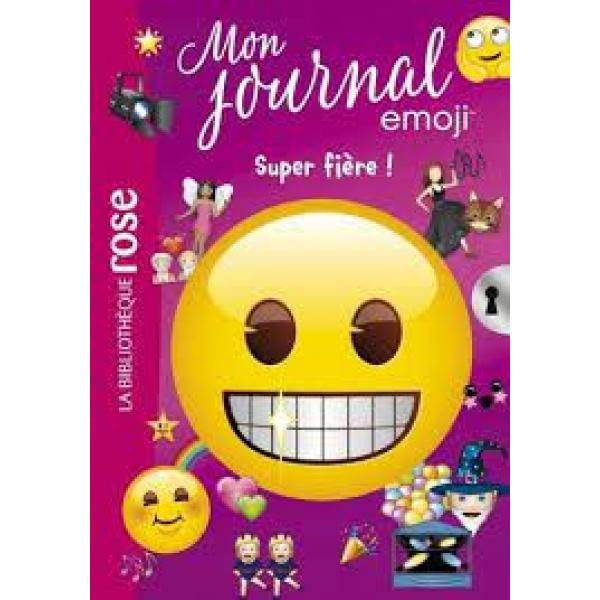Mon journal emoji T6 Super fière -Bib rose