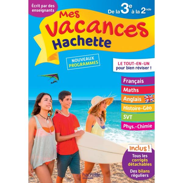 Mes vacances Hachette de la 3e à la 2de